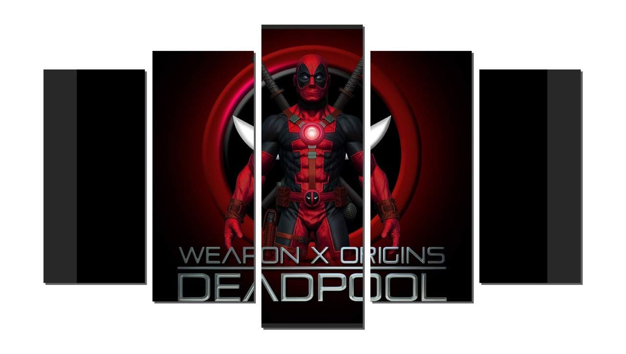 DivineDesigns Deadpool Origins Pieces Wall Sticker | Wall Sticker for Living Room/Bedroom/Office and All Decorative Stickers