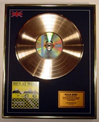MEN AT WORK/Cd Gold Disc Record Limited Edition/BUSINESS AS USAL