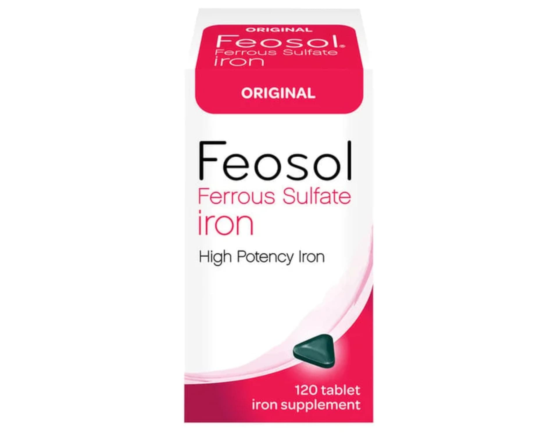 Original Ferrous Sulfate Iron Supplement , 120 CT (Pack of 3)