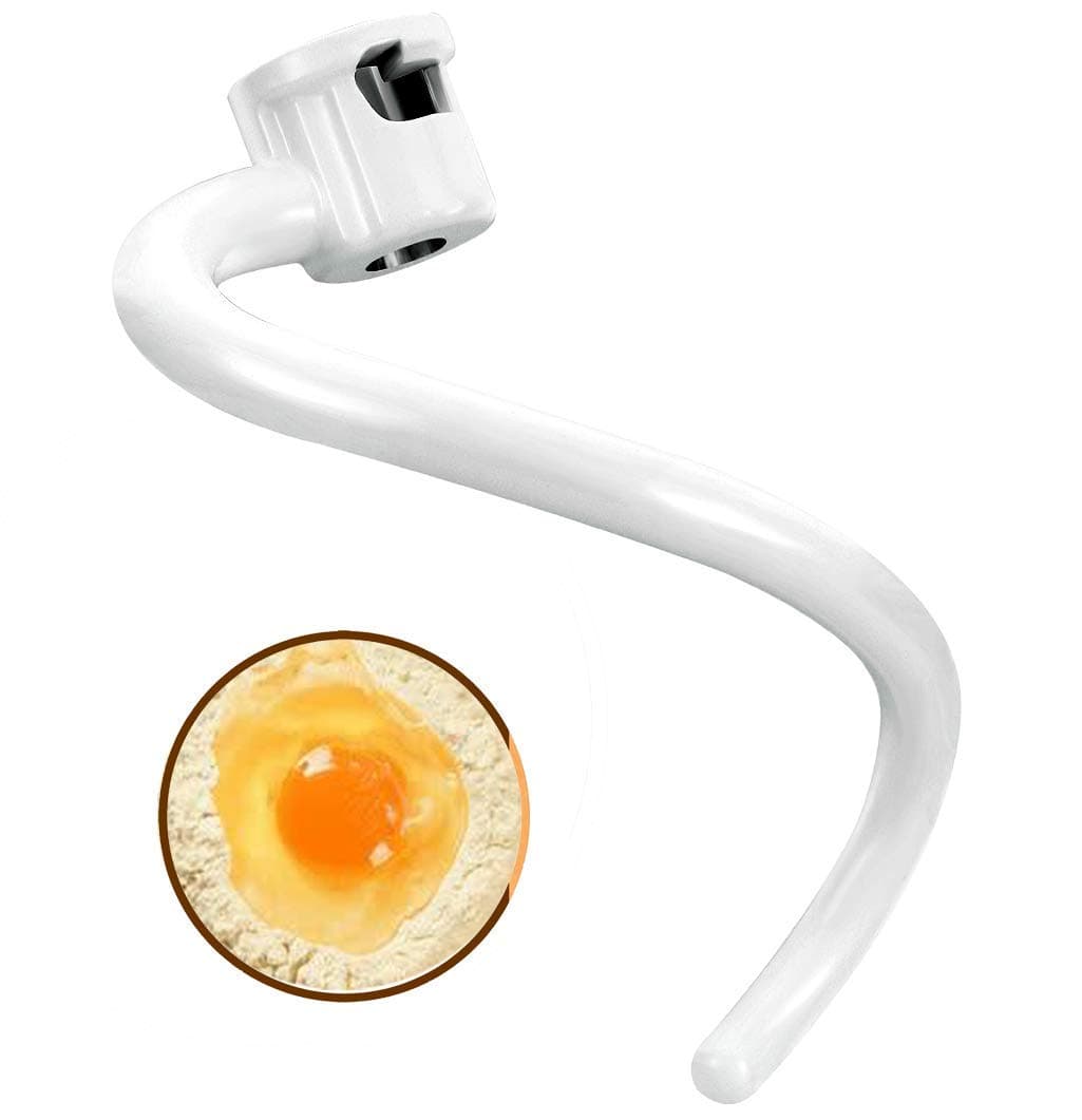 Spiral Coated Metal Dough Hook - Fits Kitchenaid Stand Mixer Bowl-Lift Models