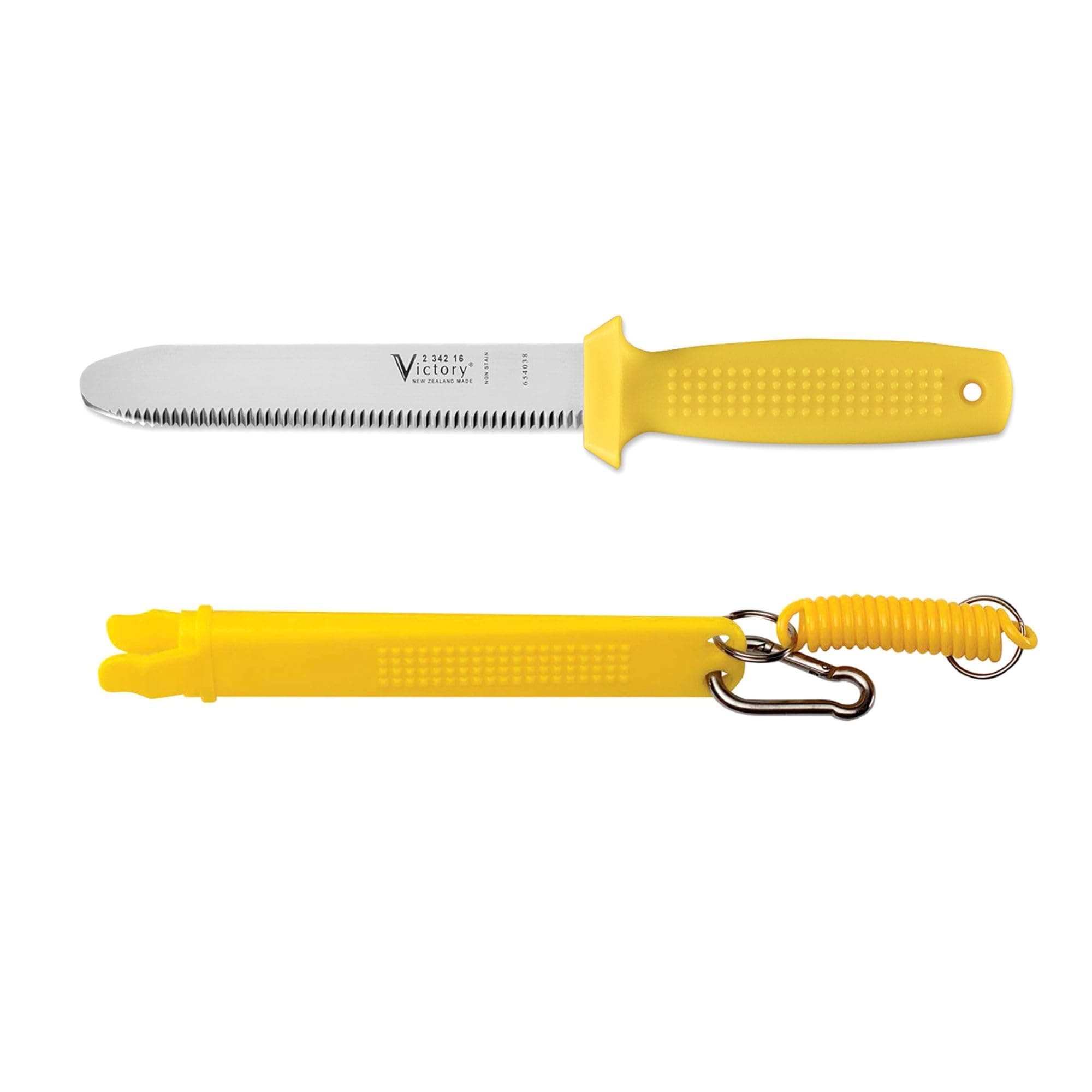 Scuba Dive Knife, Premium German Stainless Steel Knife, Diving Knife 16cm Blade with Sheath, Lanyard, and Safety Blunt Tip for Scuba Diving, Spearfishing, Underwater Swimming, Diving, Camping