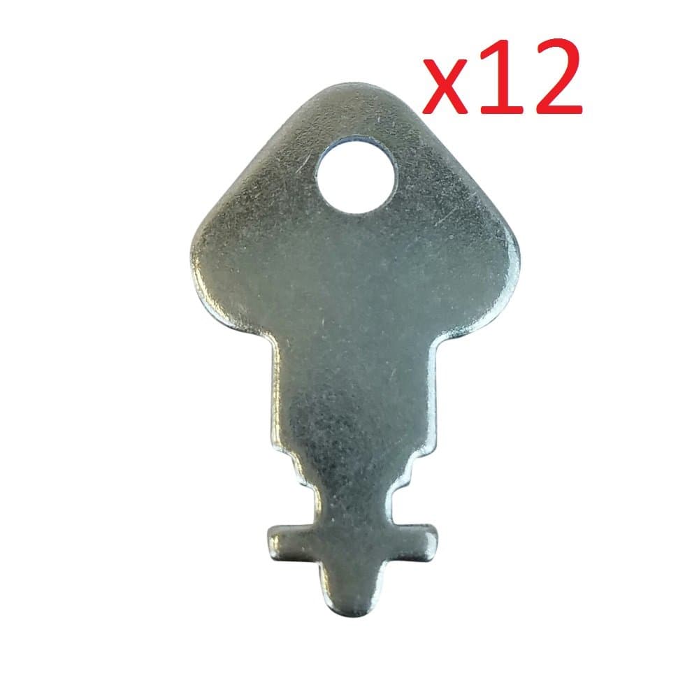 Skeleton Key (K-3) Dispenser Key - 12 Pack of Keys - for Georgia Pacific Kimberly Clark SCA Tissue San Jamar VonDREHLE MERFIN and more