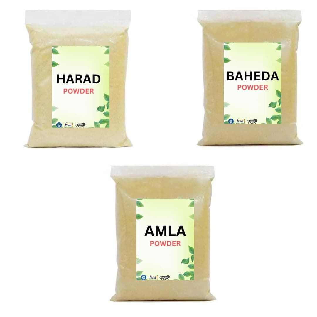 Dharamchand Ayurvedic centreDharamchand® Triphala Powder Ratio 1:2:3 Harad (100gm) Baheda (200gm) Amla (300gm) - 600 grams (त्रिफला)