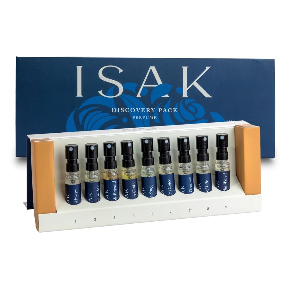 ISAK Discovery Unisex Perfume Gift Set | Mini Pocket Friendly Perfumes for Men, Women | Fresh, Long Lasting Fragrance Combo for All Occasions - Pack of 9 (3ml)