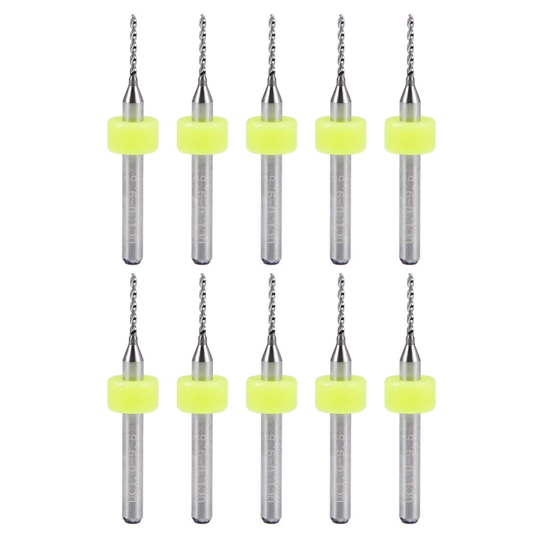 PCB Drill Bits 1mm Tungsten Carbide Rotary Tool Jewelry CNC Engraving Print Circuit Board Micro Drill Bits 1/8 Inch Shank 10 Pcs