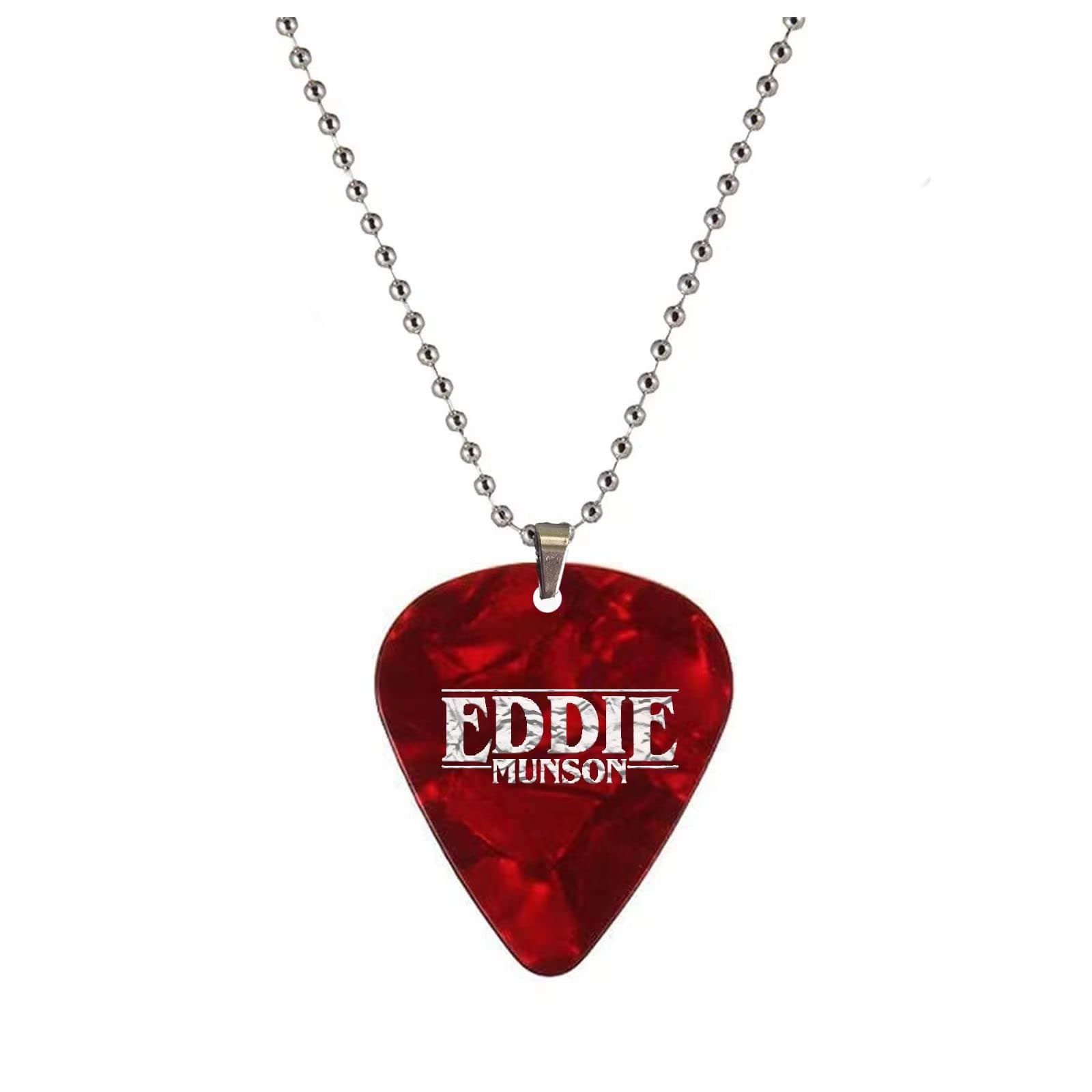 Hellfire Club Eddie Munson Stranger Eddie Munson Necklace for Women Men Jewelry Necklace Eddie Munson Guitar Pick Necklace