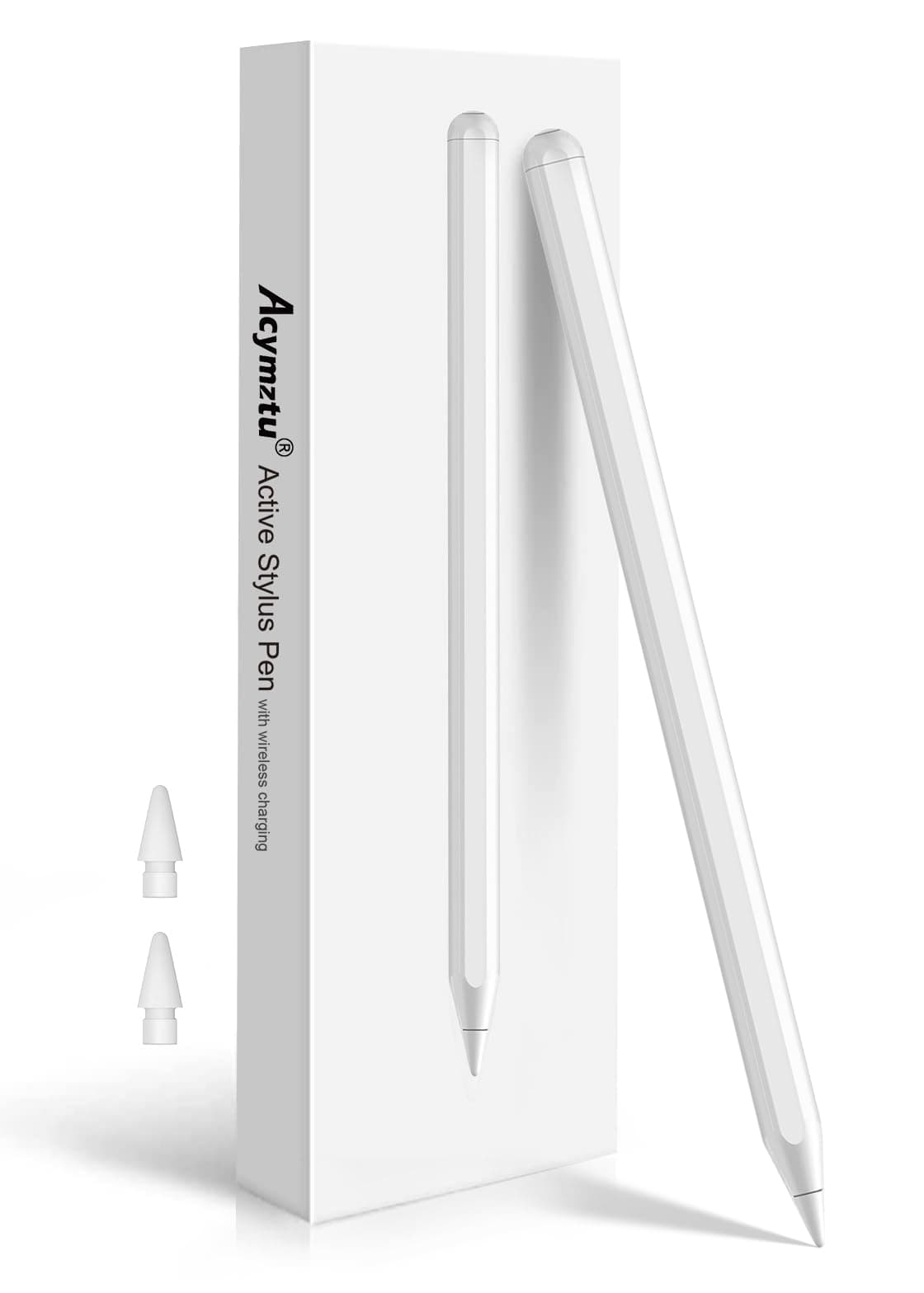 Acymztu iPad Pencil Same as Apple Pencil 2nd Generation with Magnetic Wireless Charging, iPencil Stylus Compatible with iPad Pro 11in1/2/3/4, iPad Pro12.9in3/4/5/6, iPad Air4/5, iPad Mini 6