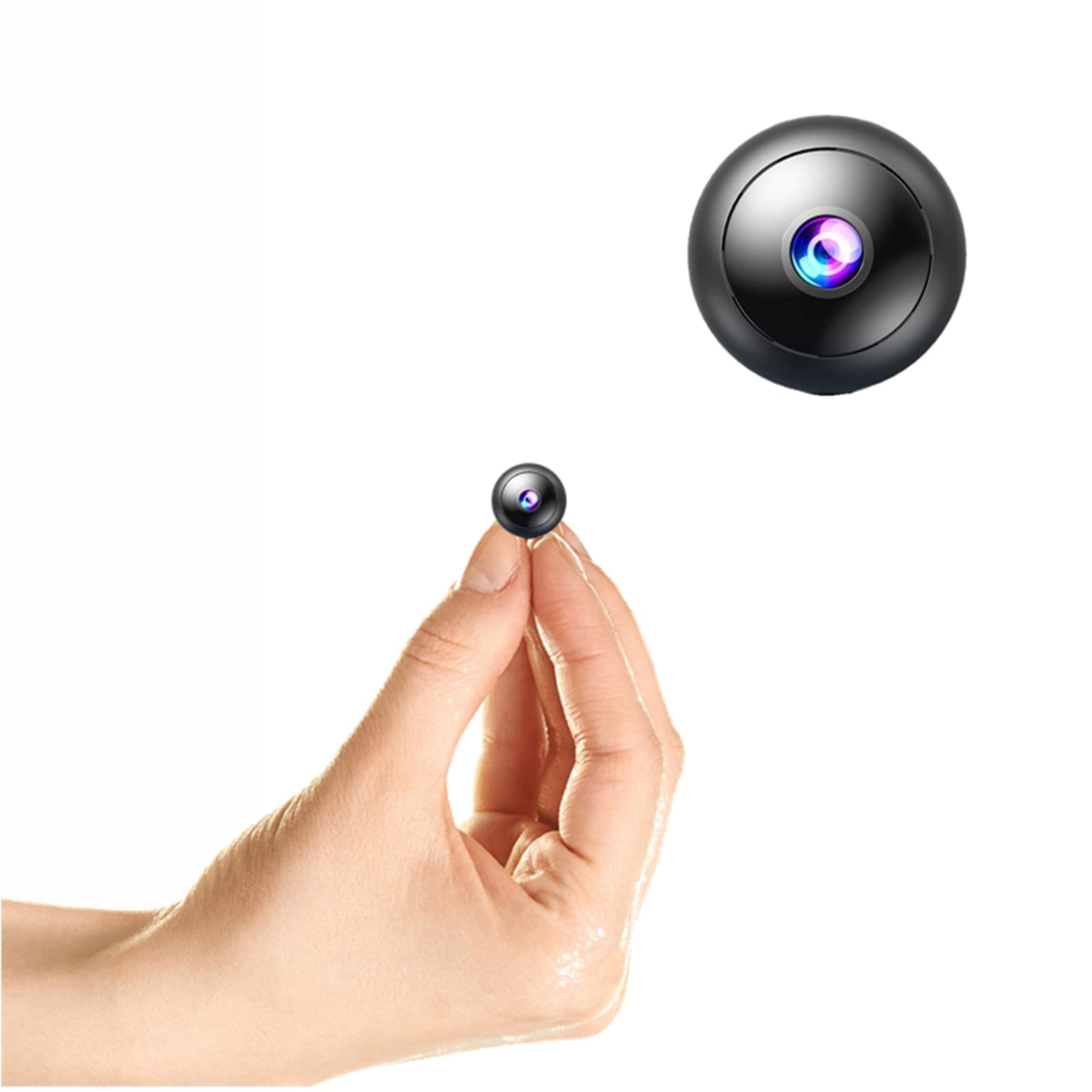 Hidden Camera with Audio/Video. Mini Camera, Small Camera. Spy Hidden Cameras for Home Indoor Use. Spy Cam with Night Vision and Motion Detection | Only 0.9 inch! Baby Monitor Small Mini Wireless O7