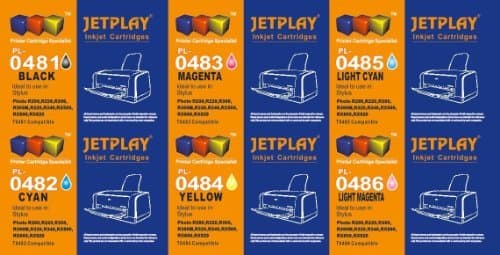 Premier Ink 3 Full Set (18 Cartridges) For Epson Stylus Photo R200 Epson Stylus Photo R320 Epson Stylus Photo Rx500 Epson Stylus Photo R220 Epson Stylus Photo R340 Epson Stylus Photo R300 Epson Stylus Photo Rx300 Epson Stylus Photo Rx620 Epson Stylus Photo R300 Epson Stylus Photo Rx600 M Epson Stylus Photo Rx320 Epson Stylus Photo Rx640 T481 - T486 Multipack Ink,