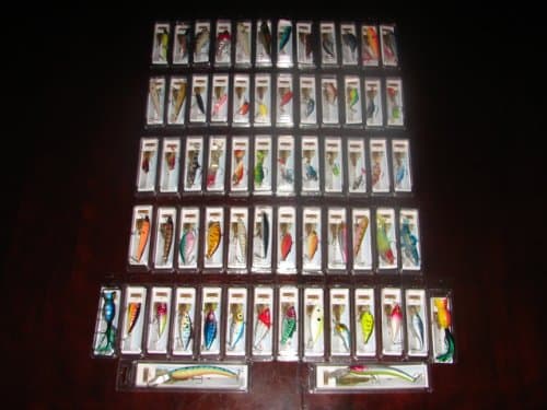 Nuthin Fancy Outdoors Lot of 64 New in The Box Bass Trout Redfish Musky Crankbait Fishing Lures