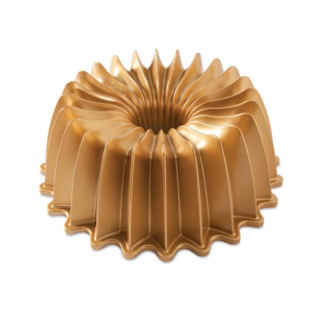 Nordicware 85777 Brilliance Bundt Pan, Cake Mold, Gold, One Size