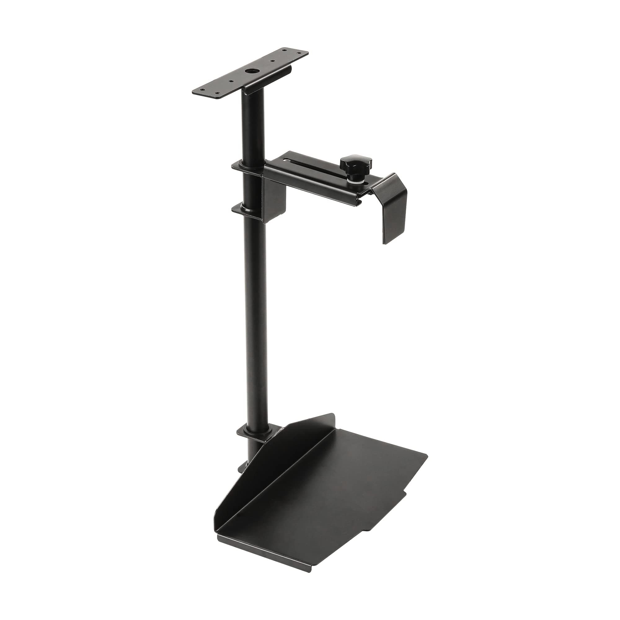 360 Degree Rotating CPU Hanger, Height & Width Adjustable, Fit for Gaming and Working Demand, Black