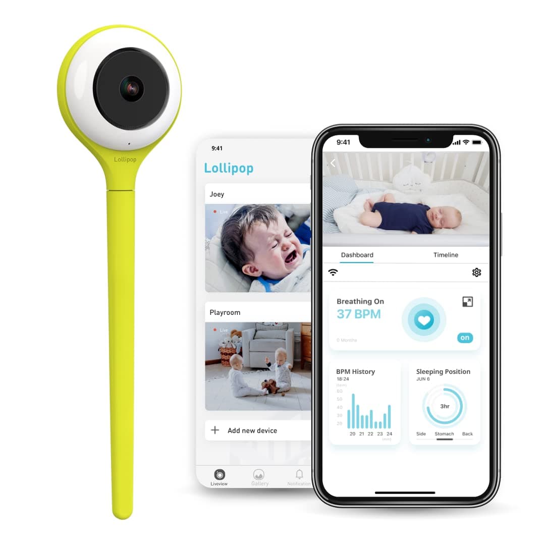 Lollipop Baby Camera with True Crying Detection (Pistachio)