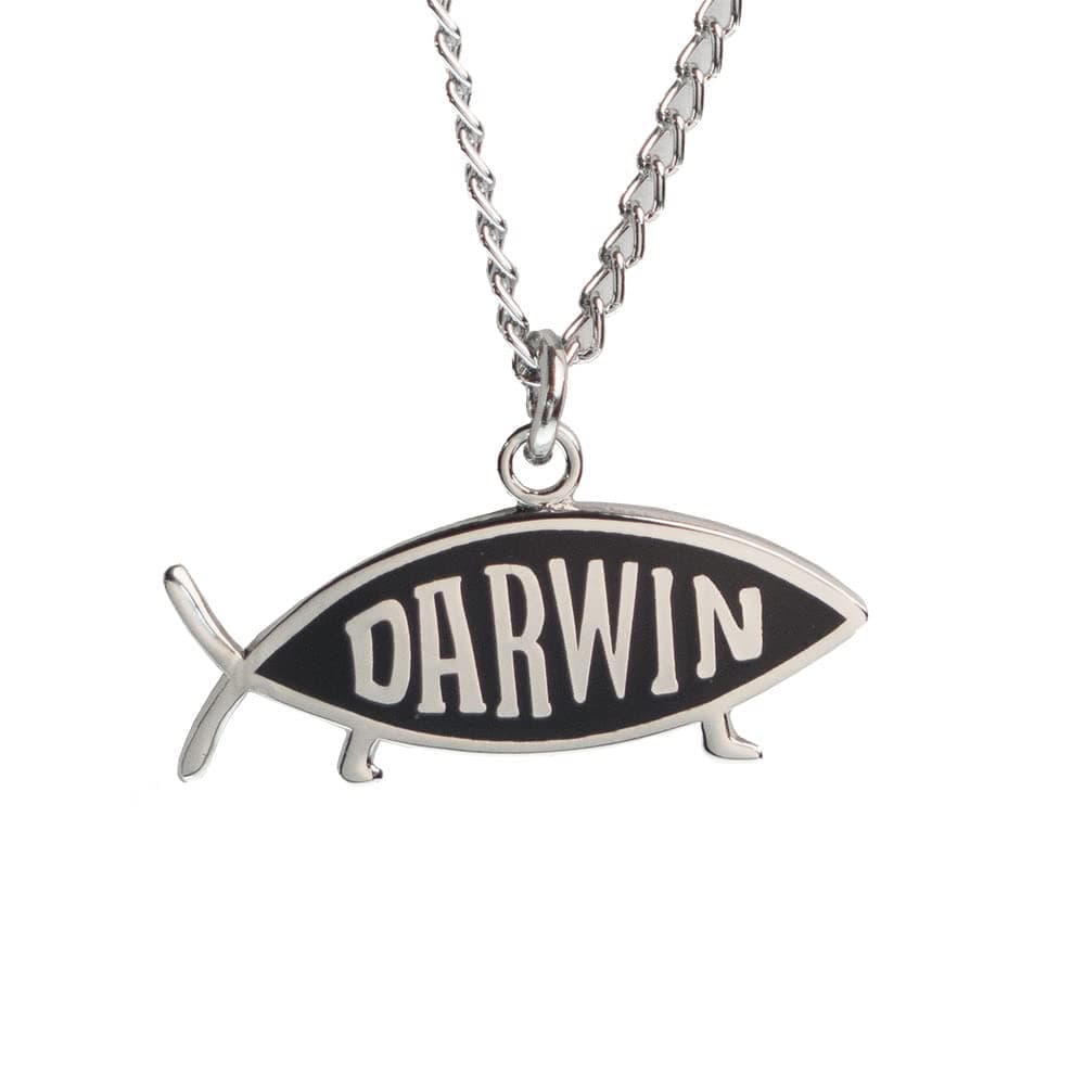 Darwin Fish Necklace (Silver)