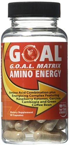 Goal - G.O.A.L. Matrix Amino Energy Pills 60 Capsules - Amino Acids Complex Combination with Energy Booster Formula That Works Fast Best Fat Burner Weight Loss Supplement Diet Pills for Men and Women