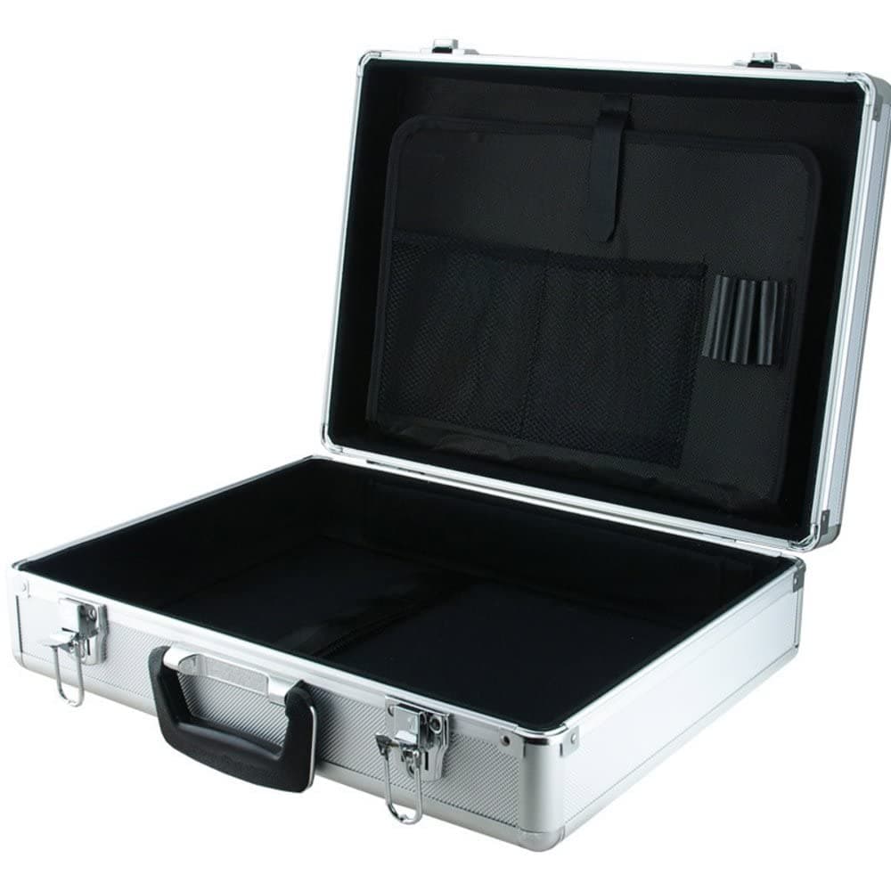 ROC Cases 13450C Grey Laptop and Test Equipment Flight Travel Case L440xW320xH125mm With Storage Panel