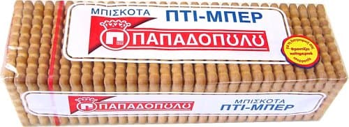 Papadopoulos Greek Petit Beurre Biscuits 225 Gram Package