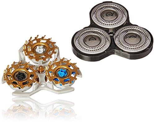 Remington SP 19 Titanium MicroFlex Replacement Heads and Cutters for Titanium Microflex Rotary Shavers, Models R-950, R-960, Black