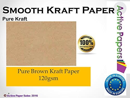 Kraft Paper A3 120gsm 100 sheet pack - unbleached brown paper