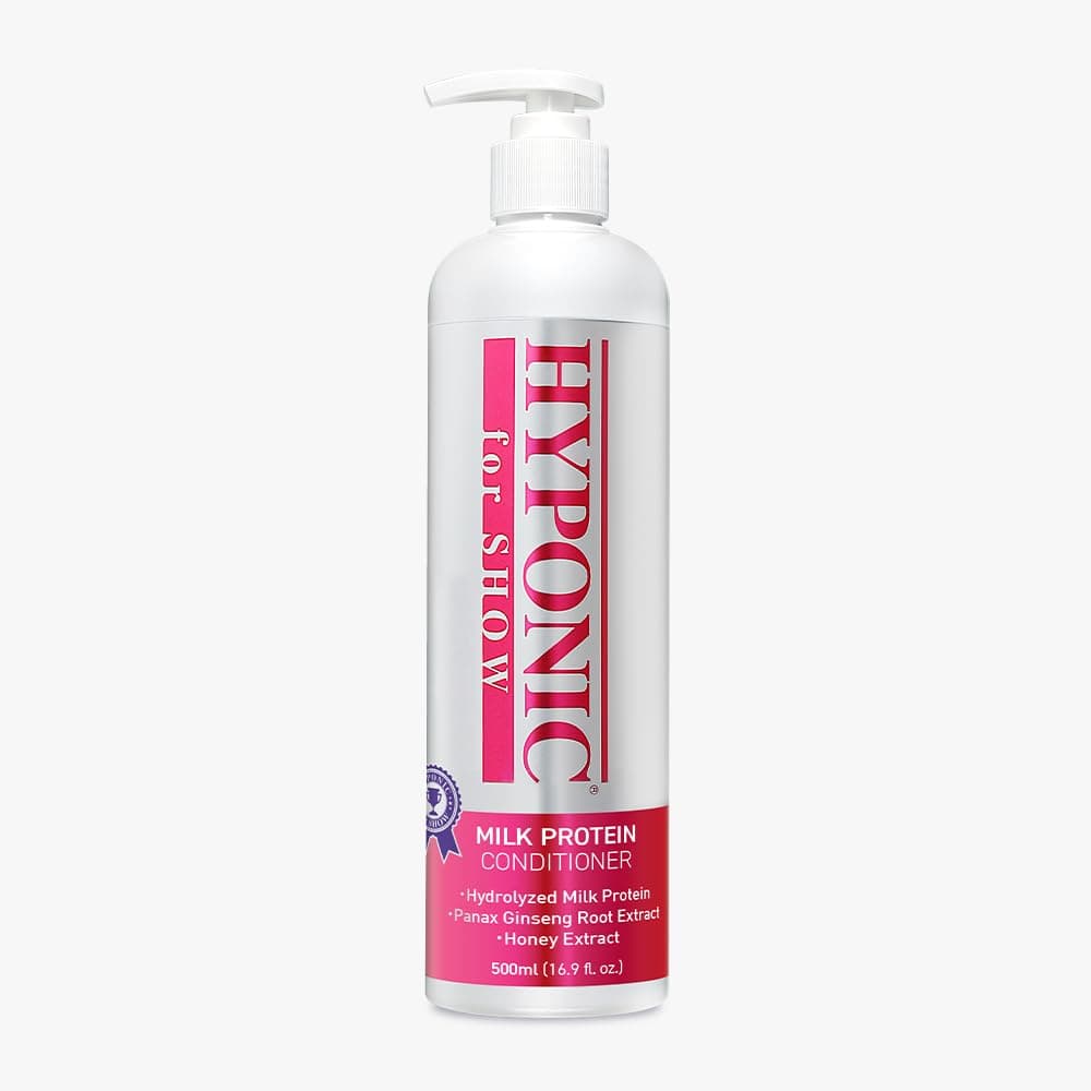 HYPONIC for Show Premium Milk Protein Conditioner - Professional Show Line for High Performance, Advanced Formula - Optimized Cleansing + Performance for The Perfect Show 16.9oz (500ml)