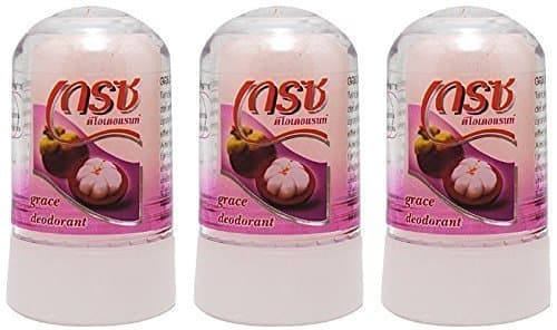 Crystal Grace Deodorant Mangosteen 70g. (Pack of 3)