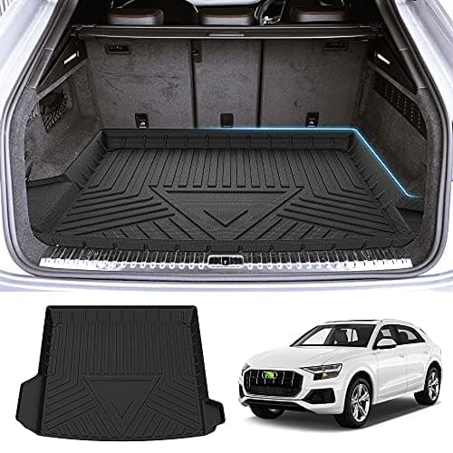CartistCustom Compatible with Cargo Liner 2019-2024 Audi Q8/RS Q8 All Weather Cargo Mat Heavy Duty Waterproof Rear Cargo Tray Trunk Floor Mat