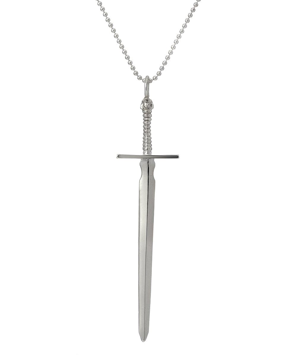 Sterling Silver Protector of Truth Sword Pendant Necklace, 18"