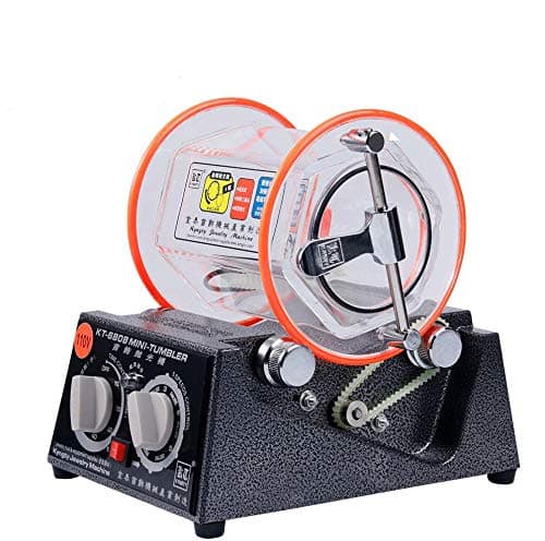 Jewelry Polisher Tumbler Mini Rotary Surface Polisher 3Kg 6.6 Lbs Capacity 45W Jewelry Polishing Finishing Machine