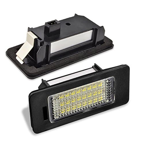 White Number License Plate Light Lamp For Audi A4 b8 A5 S5 Q5 TT RS VW 24SMD LED Driving Bulbs(2pcs)