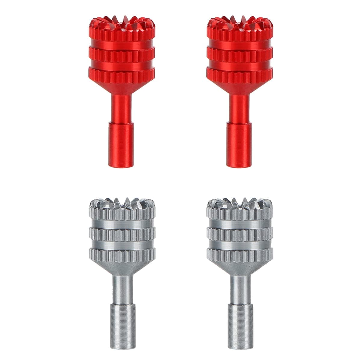 Mini 3 Pro Joysticks 2 Pairs Aluminum DJI RC Control Sticks for DJI Mini 3 Pro Accessories(Red+Gray)