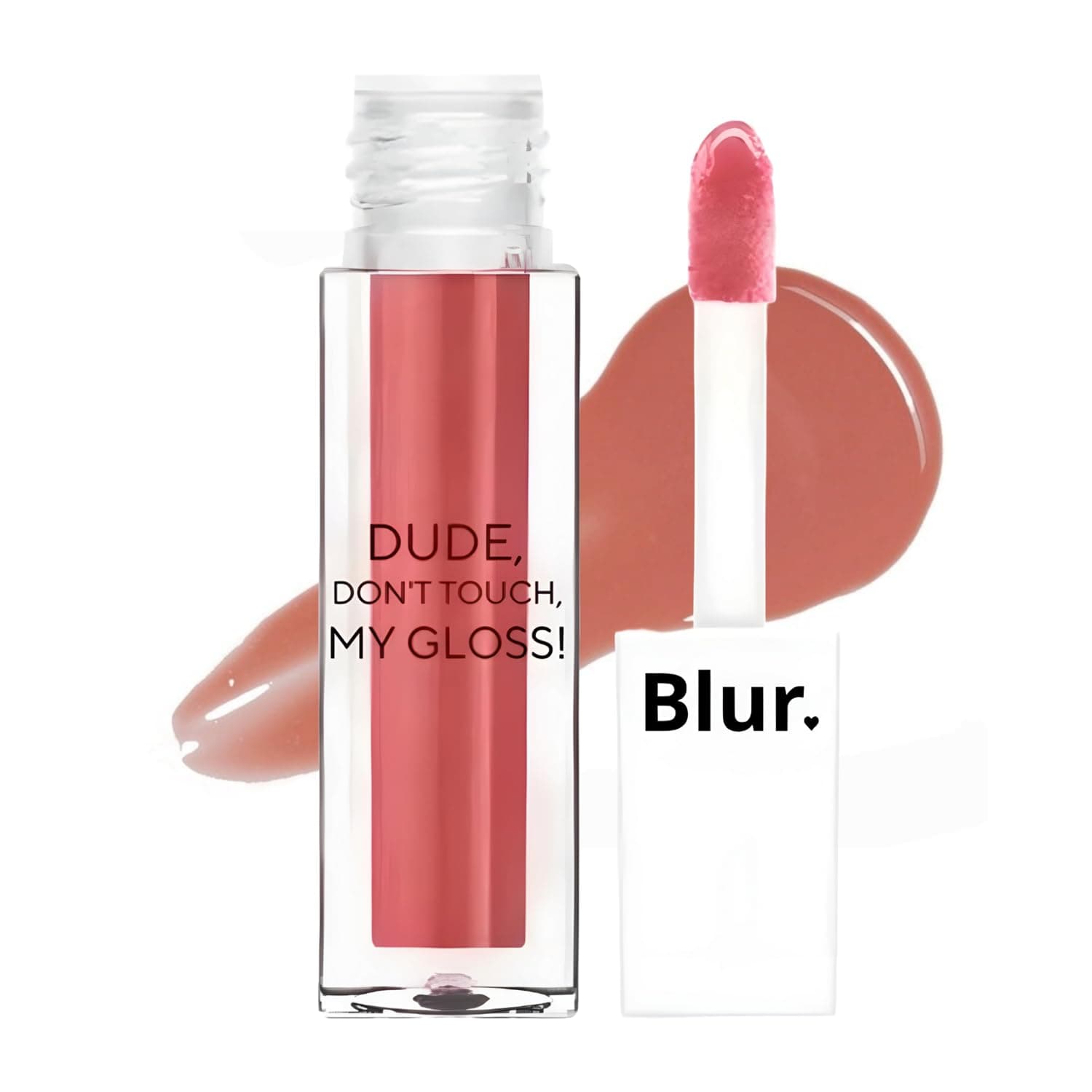 India Dude, Don't Touch My Gloss | Glossy Lip Tint + Oil | Pigmented AF | Juicy, Non-Sticky, Moisturizing | Lip Gloss for Girls and Women |5ml | Peach