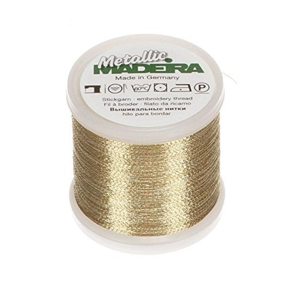 Madeira 200 m Metallic Thread, Light Gold