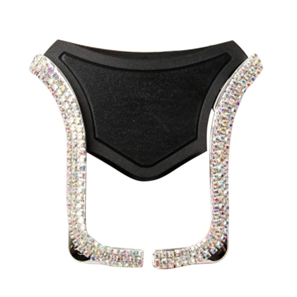 Universal Car Phone Holder Bling Rhinestone Crystal Phone Bracket for Car Air Vent Mount Clip, Stylish Sparkling Shiny Cell Phone Holder for iPhone/Samsung Car Holder (AB Silver)