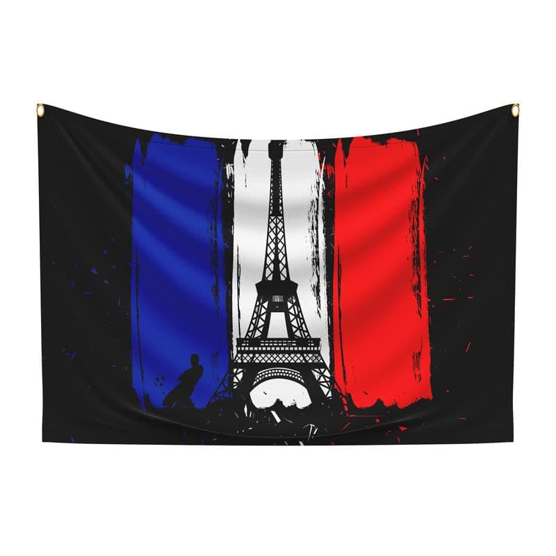 LAMRON Hanging Fabric France Football Team for Win Flag, Basic 18 x 27 inches