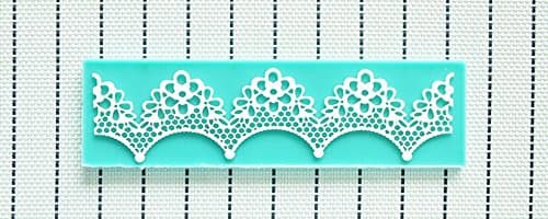 Martha Art Craft - Sugarcraft Decorating Kit High Quality Ribbon Fondant Molds Silicone,silicone Chocolate Silicone Cake Mold - Silicone Theme Ribbon Lace Cake Molds (Random Color) #6 By Paradise Smile