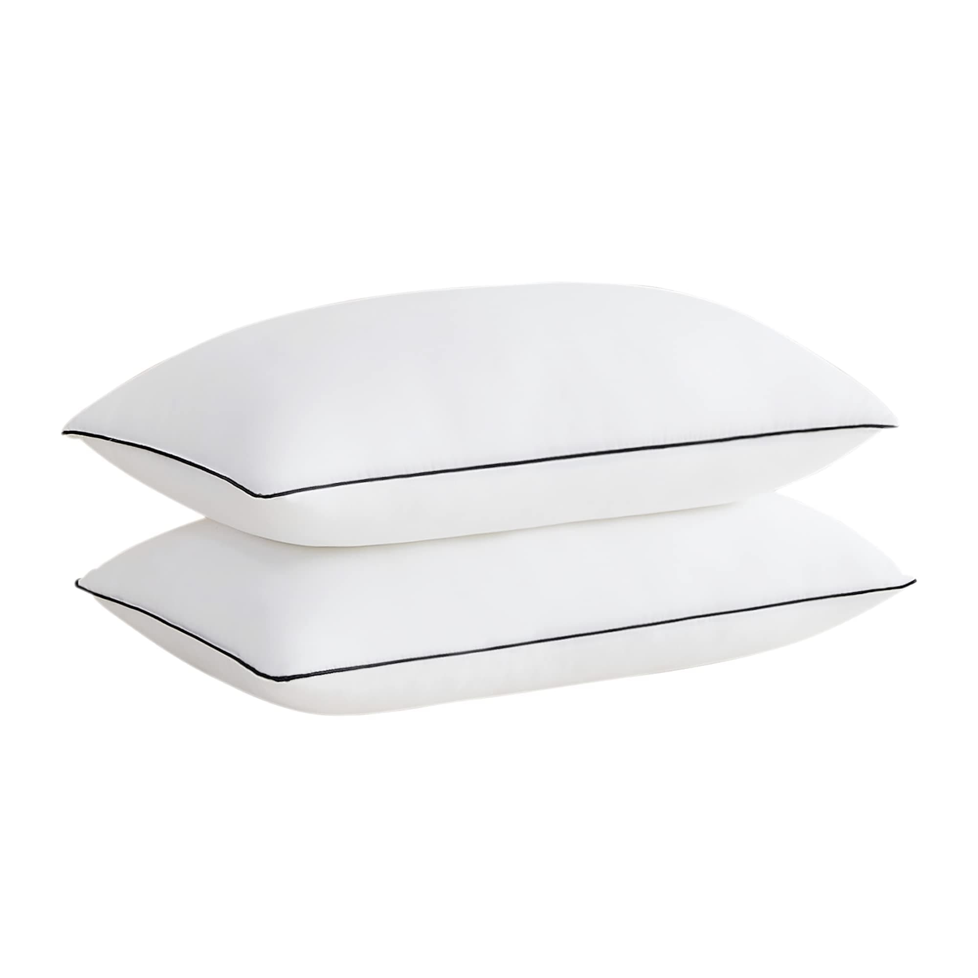 Title: Acanva Cooling Bed Pillows for Sleeping, Luxury Hotel Quality 3D Microfiber Filling with Breathable Cover For Side Back and Stomach Sleepers, Reduces Neck Pain,King (Pack of 2), White