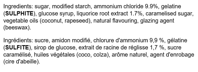 Venco Dutch Licorice Double Salt Bag 120g / Dubbelzout Hard Zout