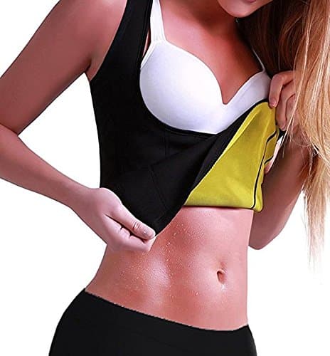 RUNSTAR Women's Slimming Vest Hot Sweat Body Shaper Shirt for Weight Loss Sauna Tank Top Neoprene Vest NO Zip (Size : XXL)