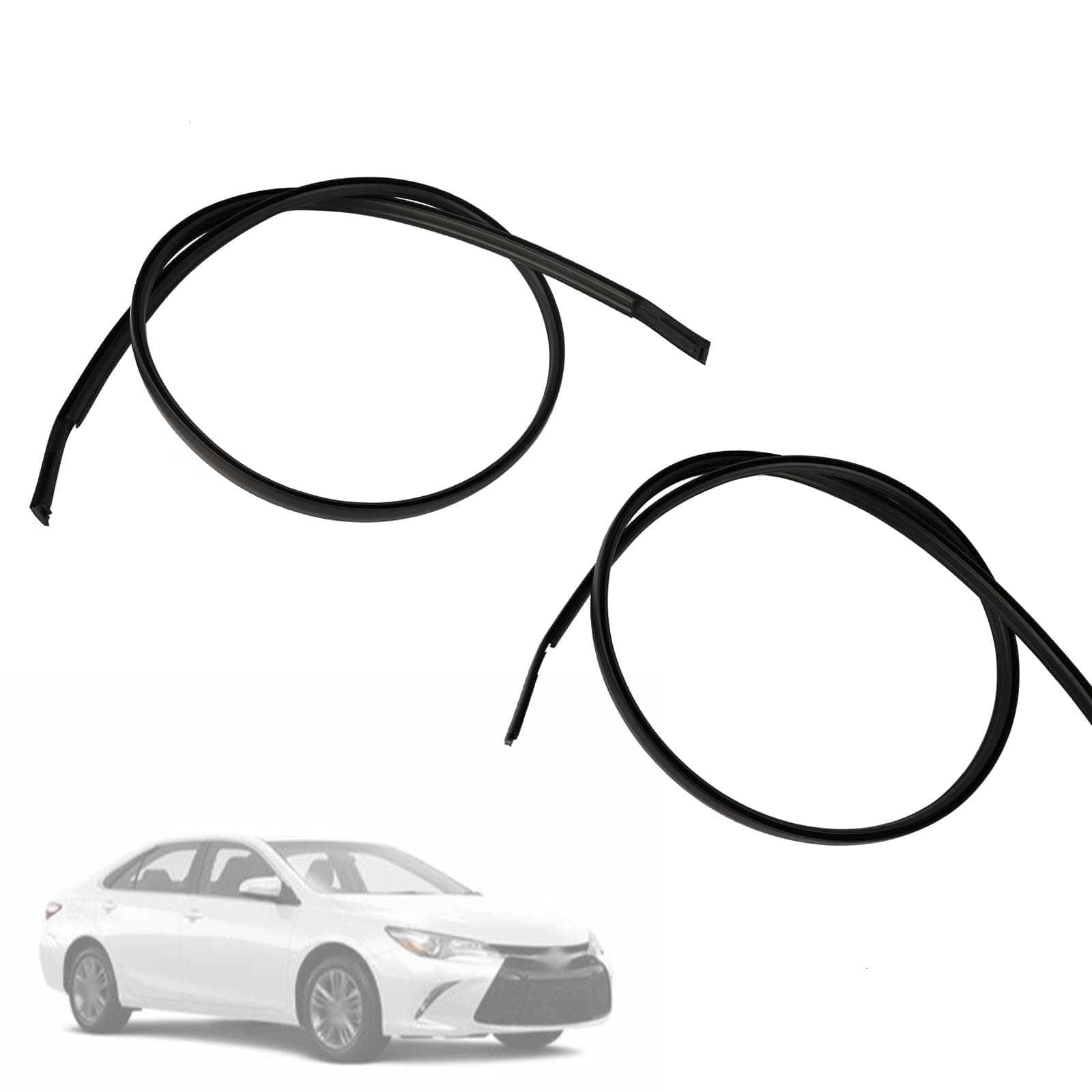 2Pcs Roof Molding Strips Roof Drip Molding 75556-06080 75555-06080 Compatible with Toyota Camry 2012-2017 Select Models Left and Right Side Roof Molding Drip Weatherstrips