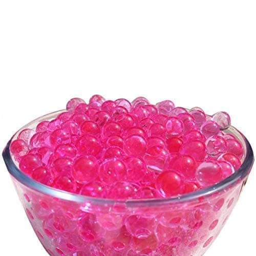 Trimming Shop Water Beads Aqua Crystal Soil Bio Gel Jelly Pearl Non-Toxic 5g for Plant Vase Filler, Wedding Decoration, Centerpieces, Pink, Pack of 10