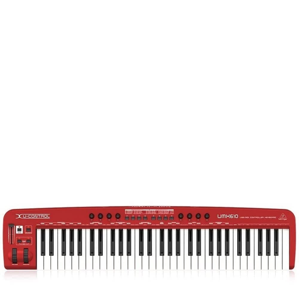 Behringer U-CONTROL UMX610 The Ultimate Studio in a Box: 61-Key USB/MIDI Controller Keyboard with Separate USB/Audio Interface