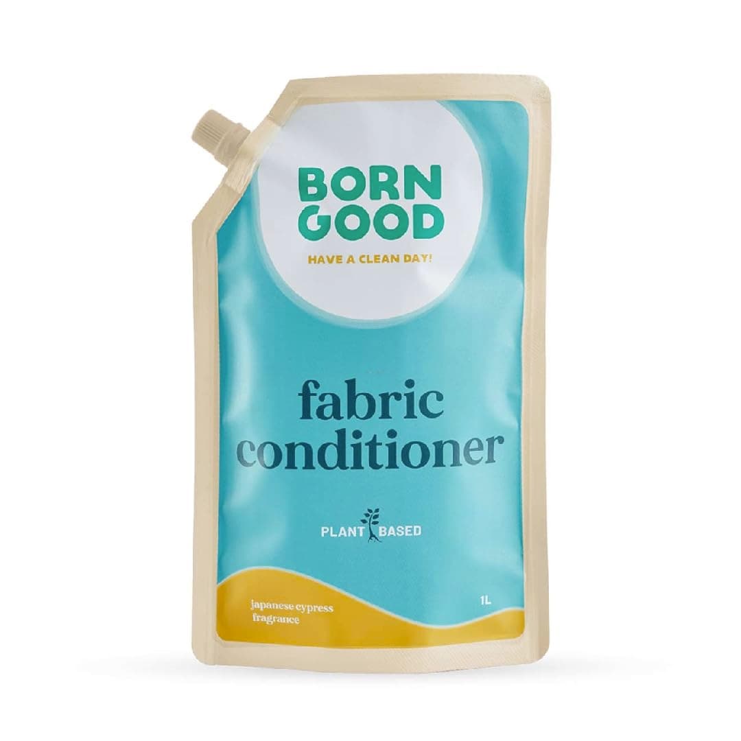 Born Good Natural Fabric Conditioner | 1000ml | Japanese Cypress Fragrance | 2X Softer Clothes | Long-Lasting Freshness | Plant-Based, Biodegradable, Non-Toxic | Gentle on Fabric, Safe for Skin