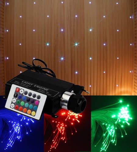 SAUNA LED RGB Star Ceiling Fiber Optic Light kit (150pcs 0.75mm 2m)