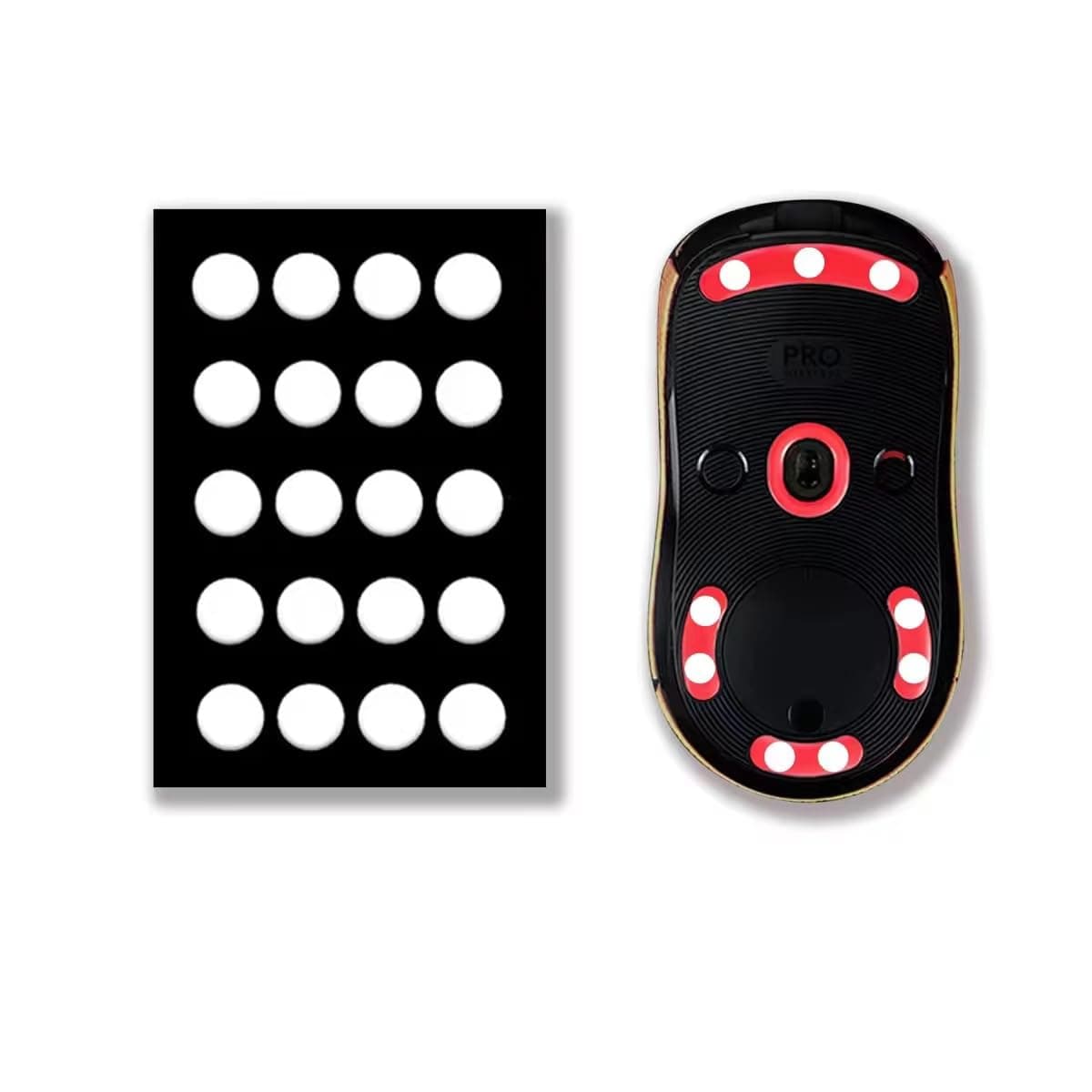 X-Raypad Jade Speed Mouse Skates, Offers Excelent Wear Resistance, Speed & Control Abrasion Resistance, Curved Edge, Move More smoothly, Suitable for Cloth Mouse Pads & Glassmouse Pads (Jade)