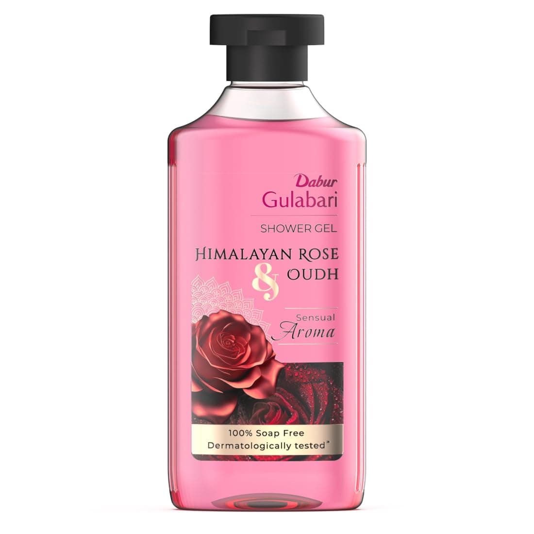 Gulabari Shower Gel - 250 ml | 99% Pure Glycerine | Gentle Bodywash | Himalayan Rose Extract to nourish and revitalise the skin | 0% Parabens & Soap | No Silicones | With Oudh Fragrance