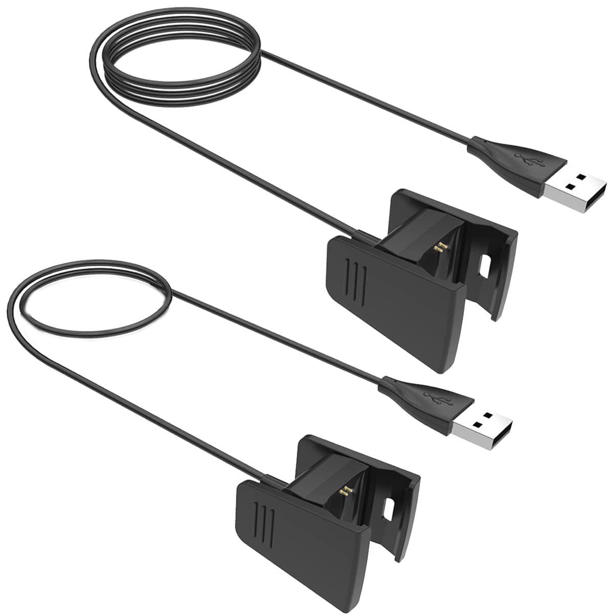 Charger for Fitbit Charge 2, Replacement USB Charging Cable Cord for Fitbit Charge2 Smart Wristband (2-Pack, 1.8ft & 3.3ft)