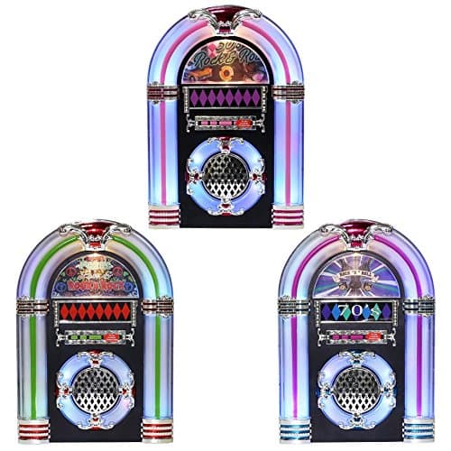 light up Musical Decades Tabletop Jukebox Centerpiece country music gift