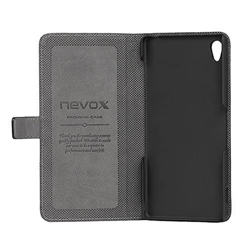 Nevox Ordo Book Case for Sony Xperia Z3 - Black/Grey