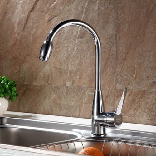 Kitchen Sink Chrome Plated Hot/Cold Mixer Water Tap Basin Kitchen Bathroom Wash Basin Faucet