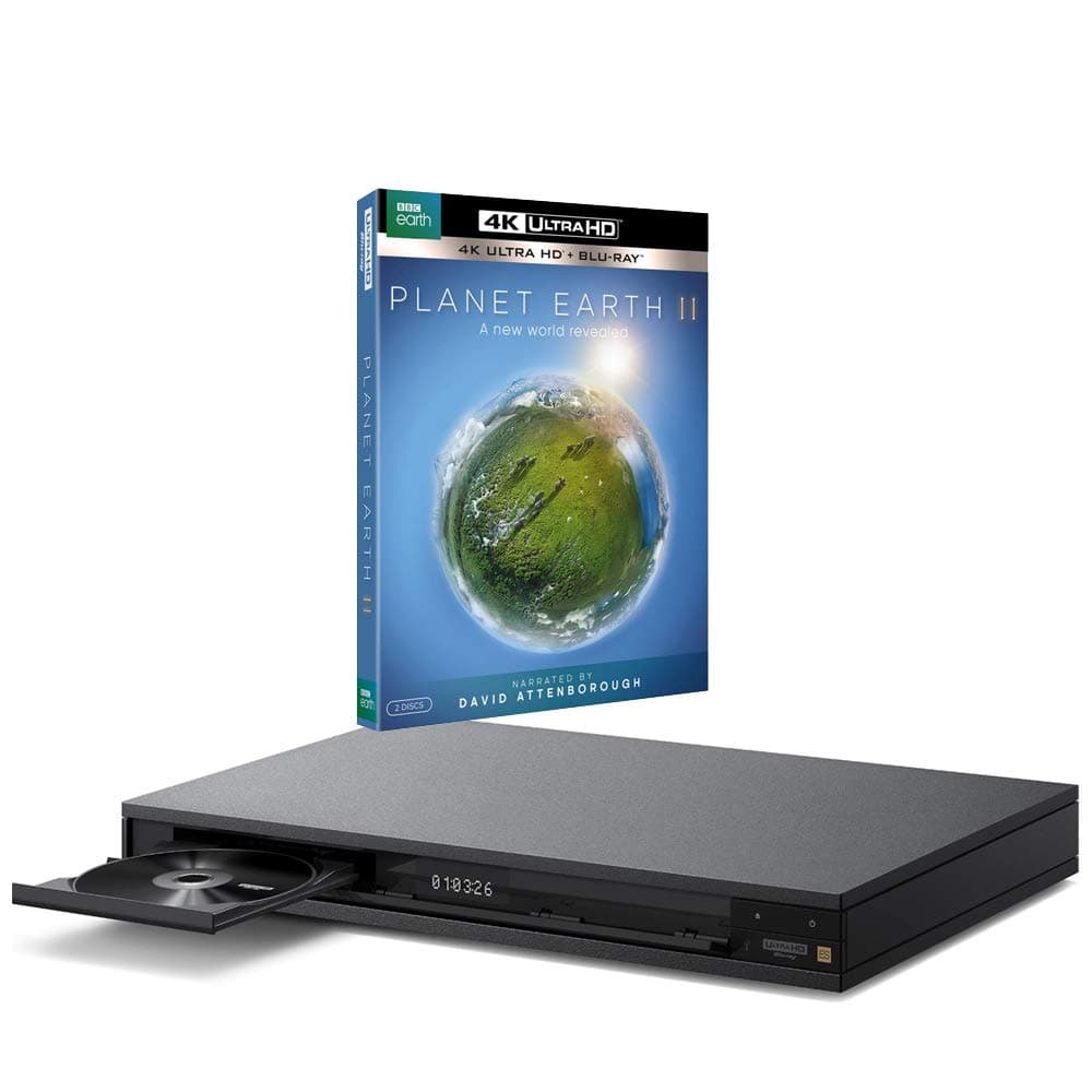 Sony UBP-X1100ES MULTIREGION Blu-ray Player Bundle with Planet Earth 2 Ultra HD 4K Blu-ray Disc